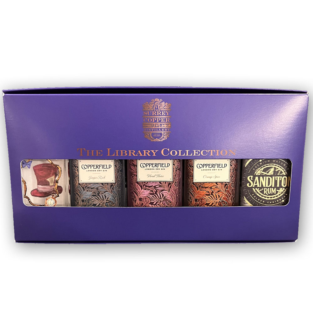 The Surrey Copper Library Mini Gift Pack - Five 5cl Bottles - Image 3